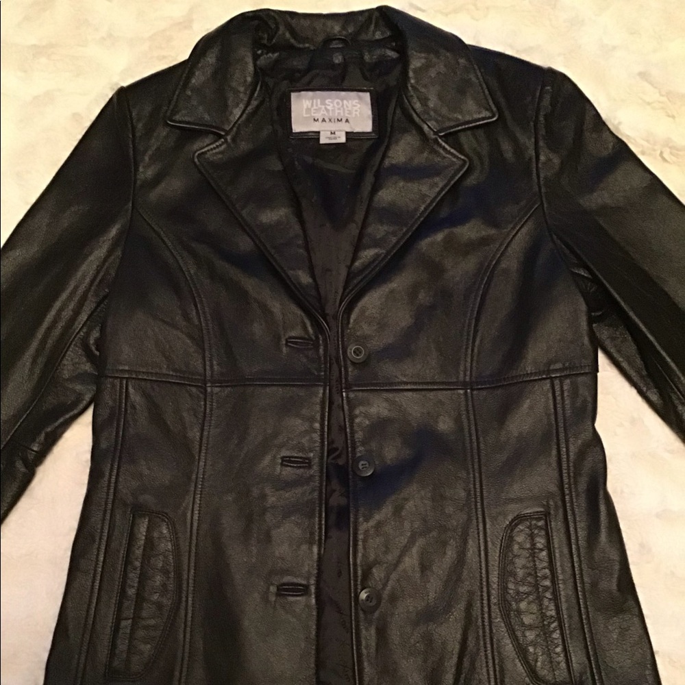 Black Wilson’s Leather Maxima Jacket - image 2